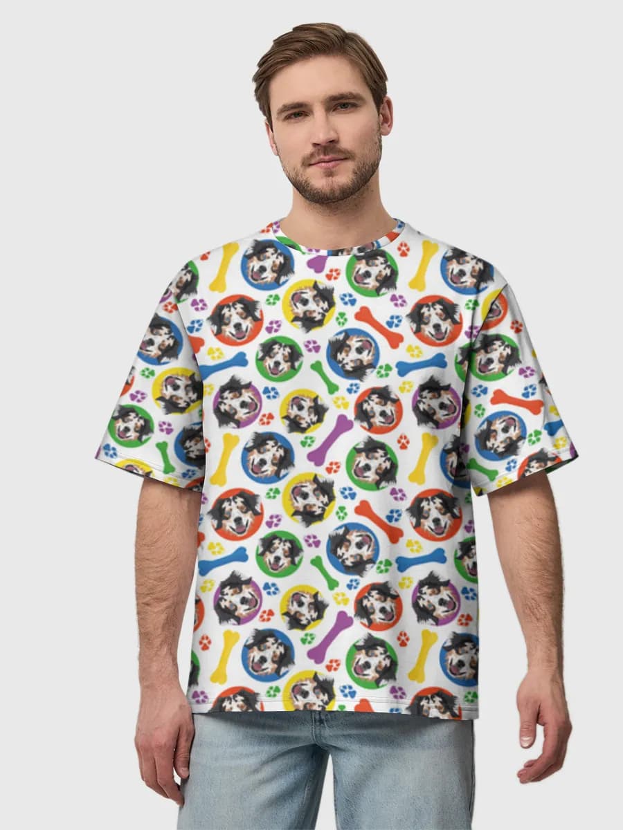 Herren Oversized Baumwoll T-Shirt