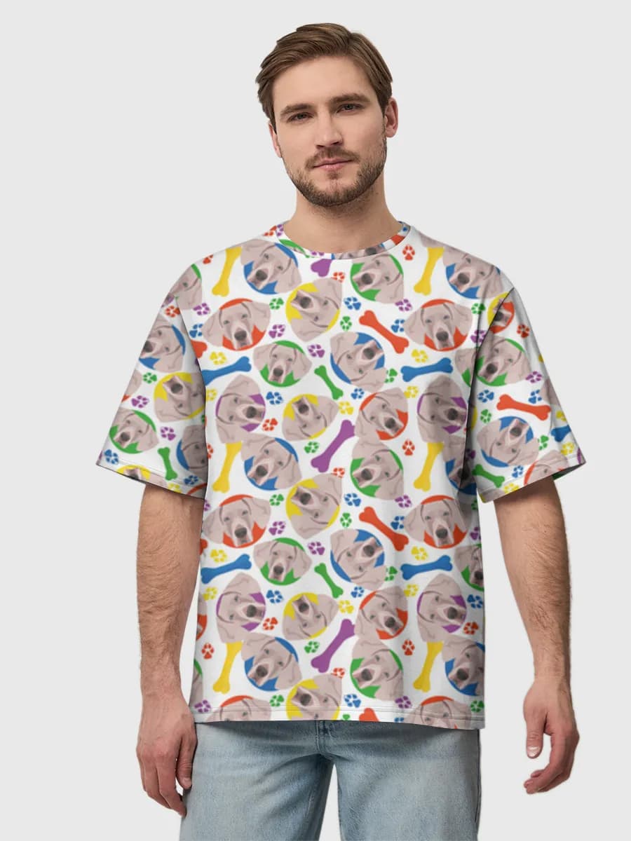 Herren Oversized Baumwoll T-Shirt