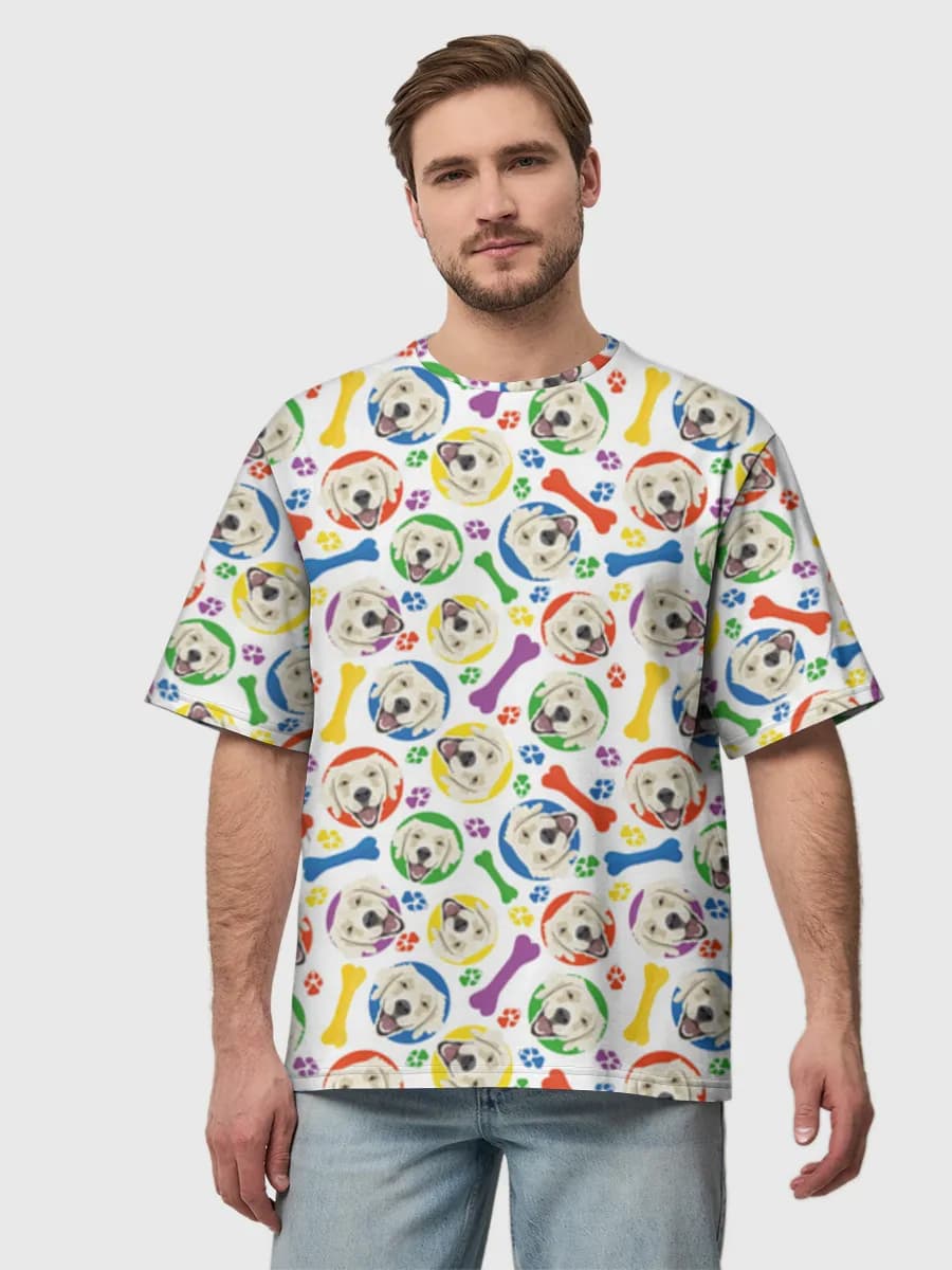 メンズ ビッグシルエット コットンTシャツ