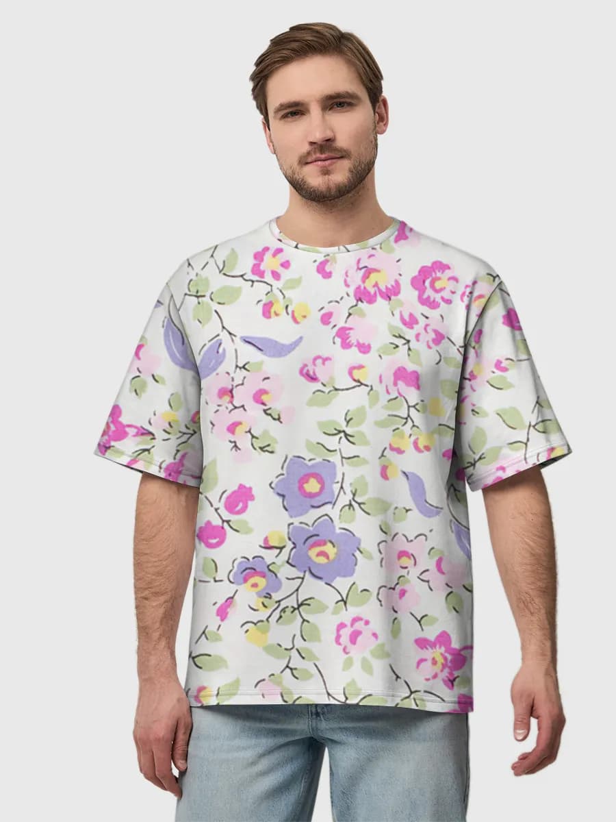 Men's oversized cotton T-shirt