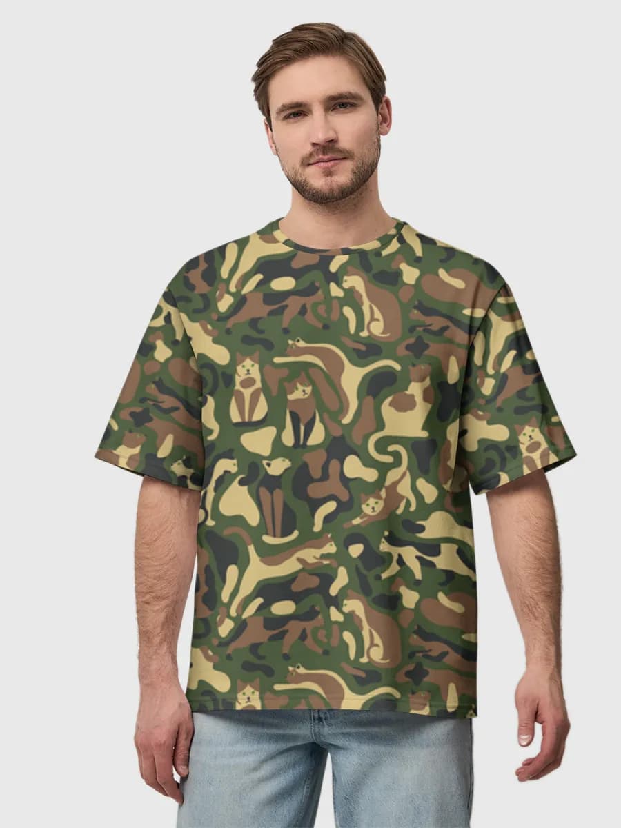 Men's oversized cotton T-shirt