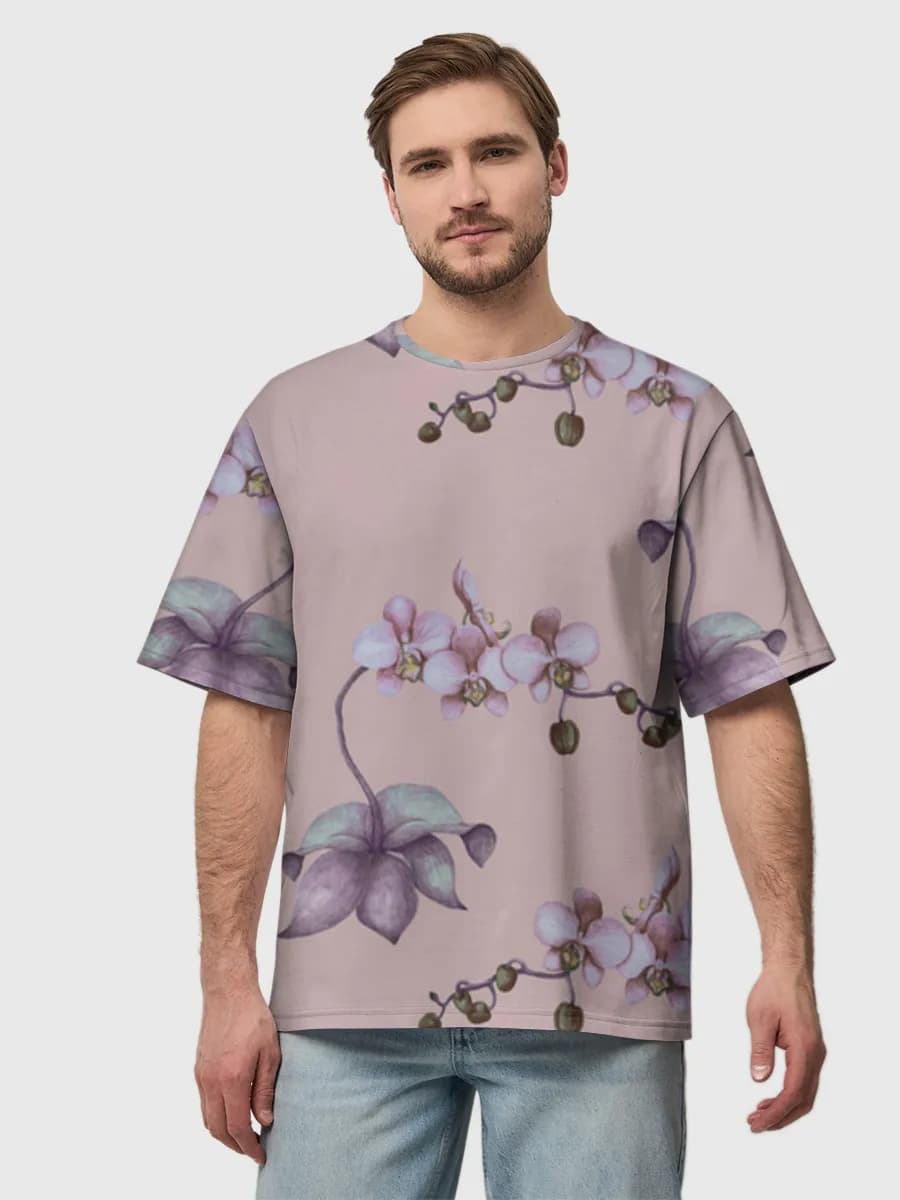 Camiseta de algodón extragrande para hombre