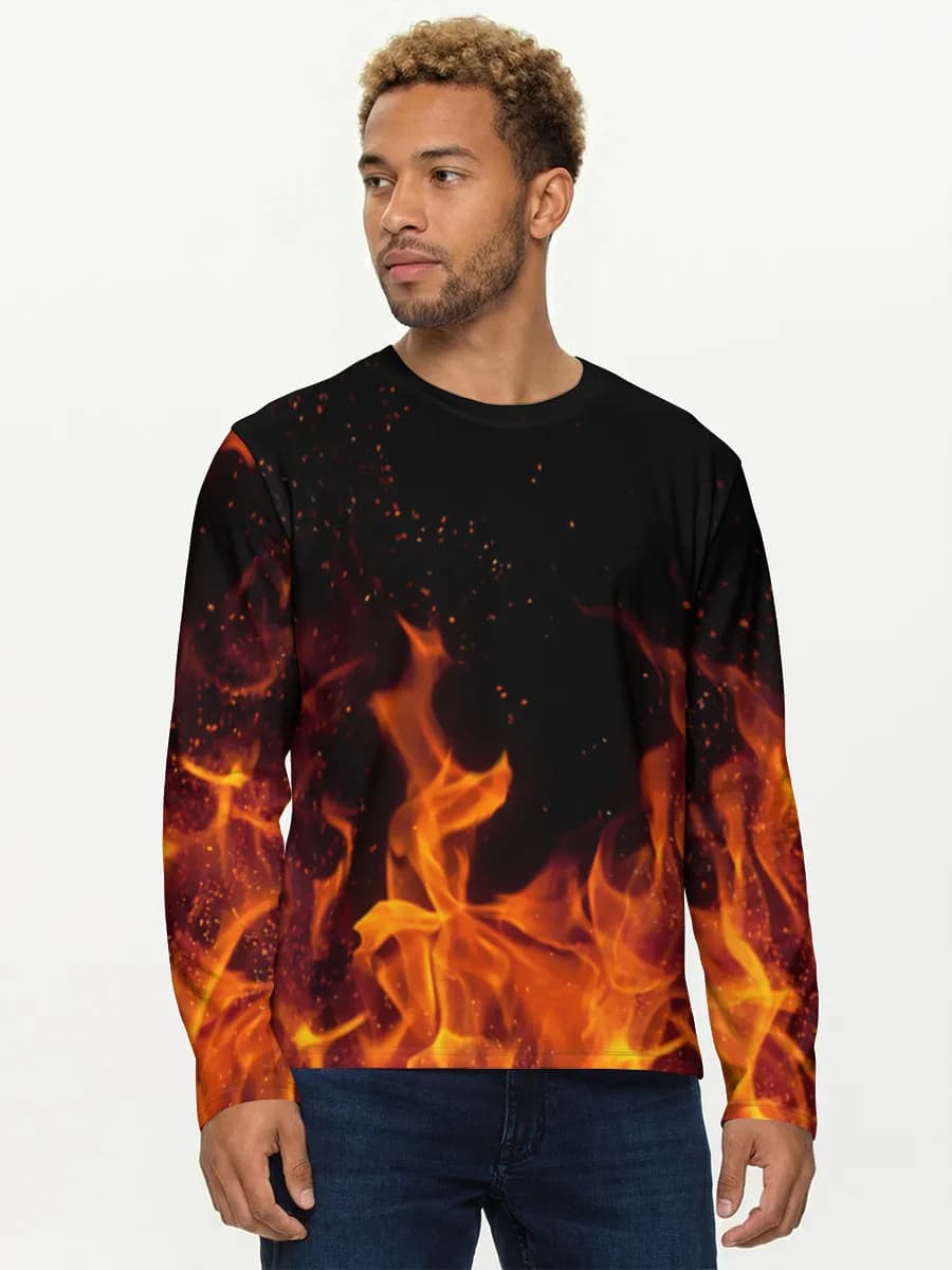 Men's cotton long sleeve shirt