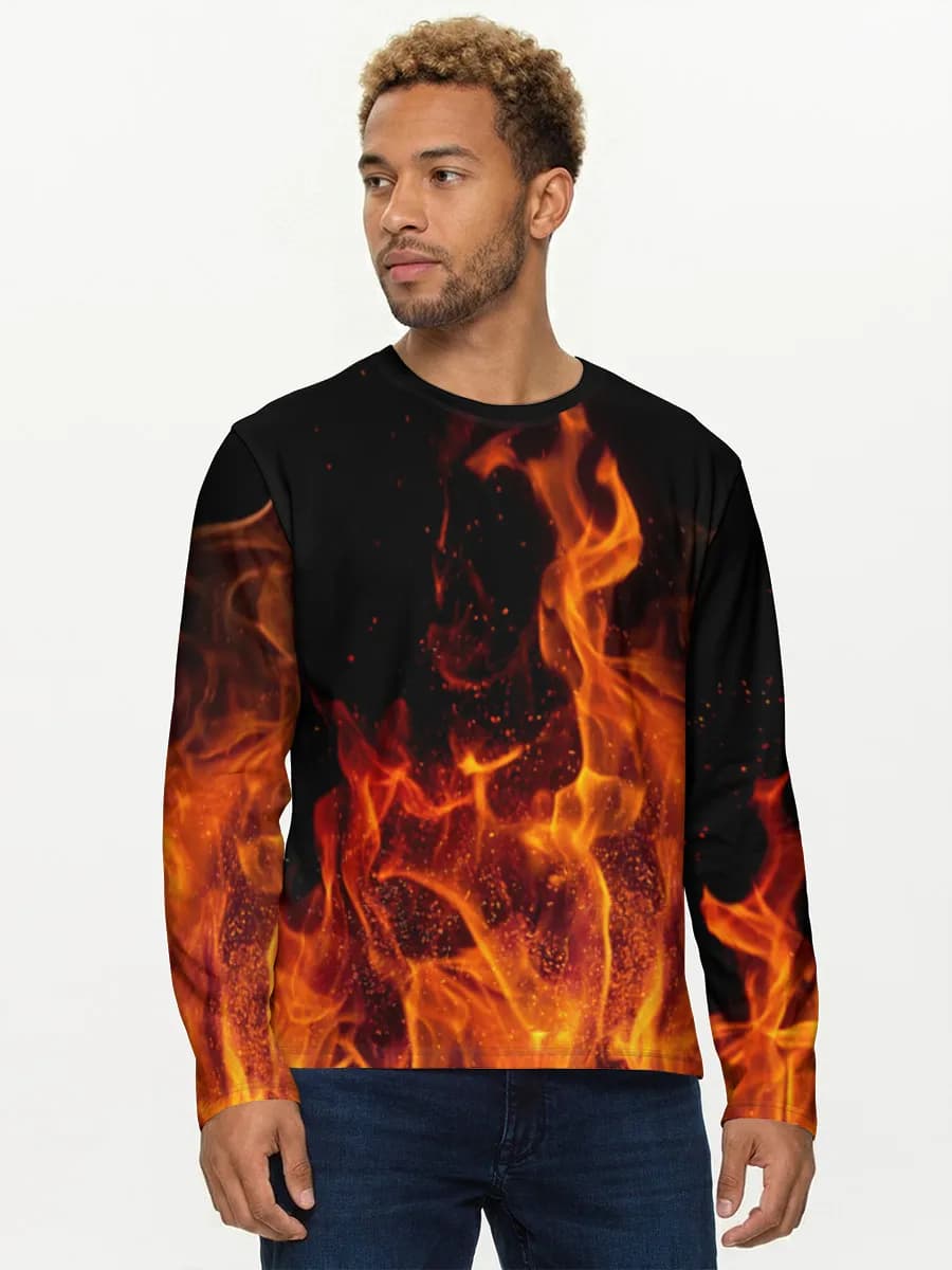 Men's cotton long sleeve shirt