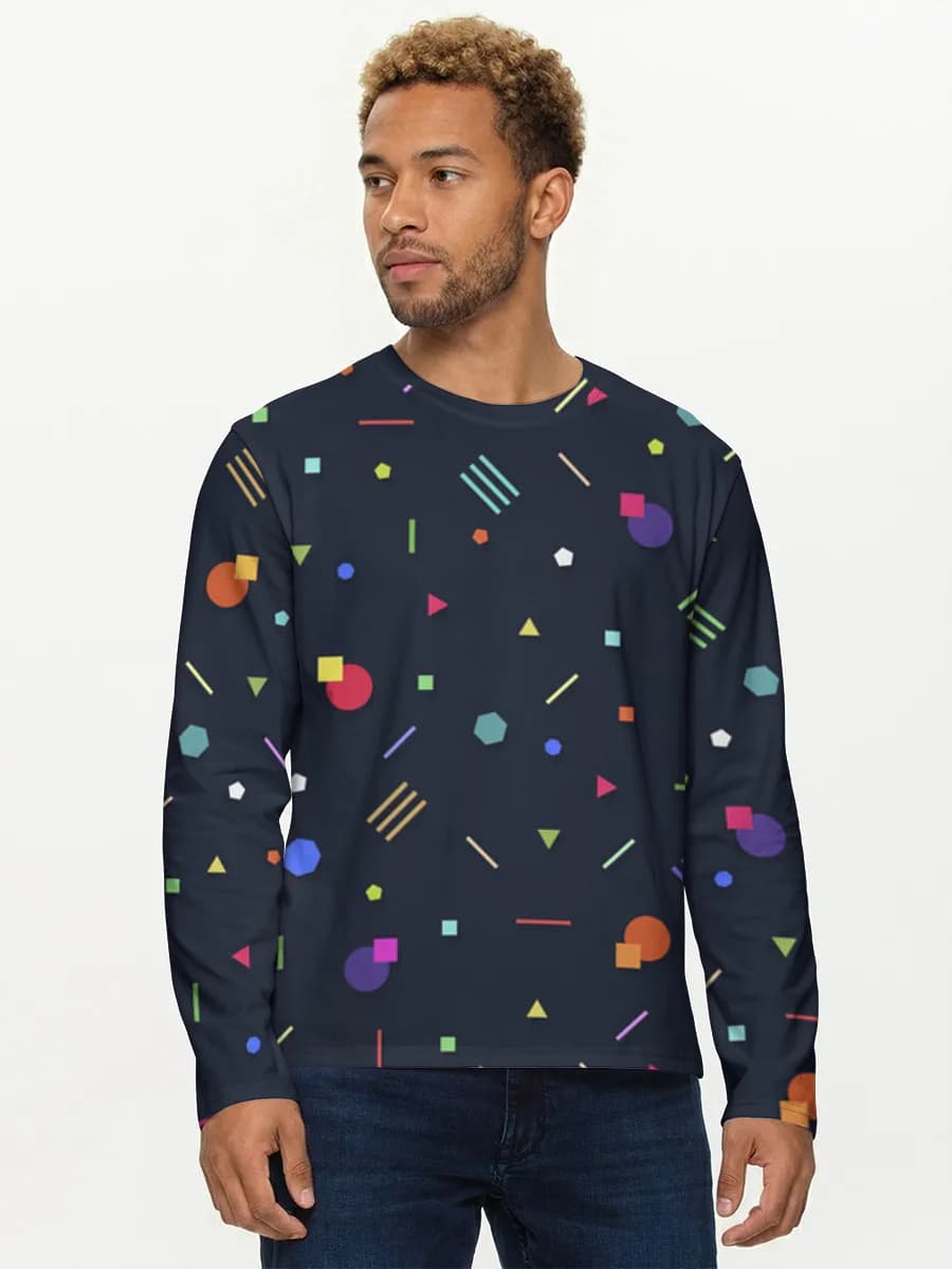 Men's cotton long sleeve shirt