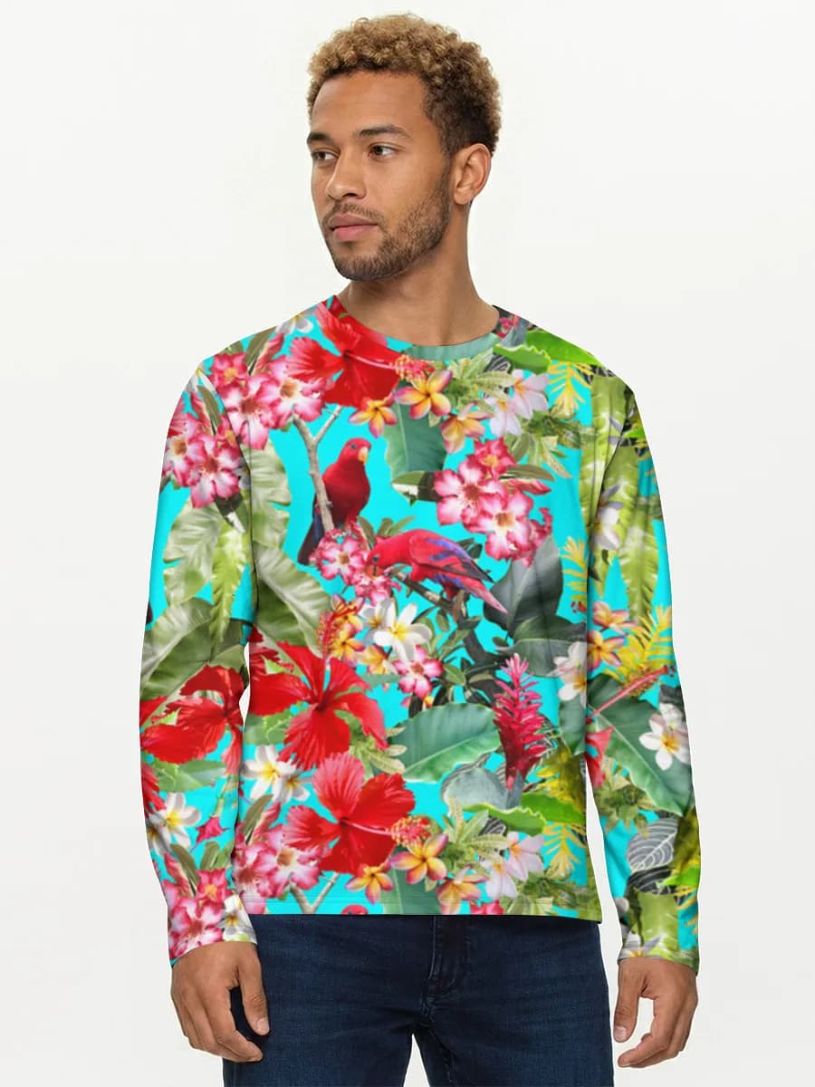 Men's cotton long sleeve shirt