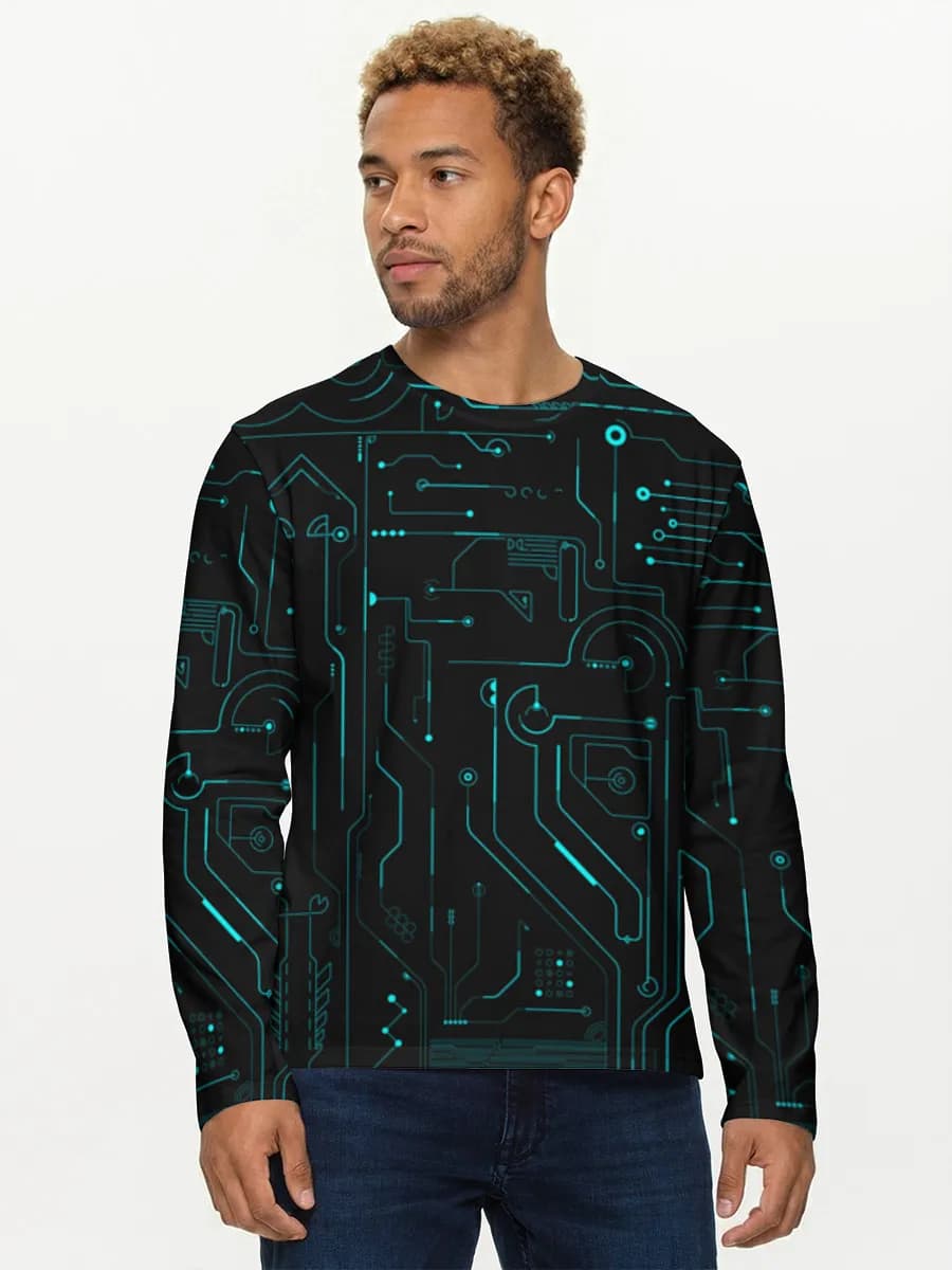 Men's cotton long sleeve shirt