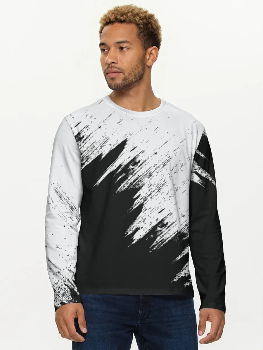 Camisa de manga larga de algodón para hombre