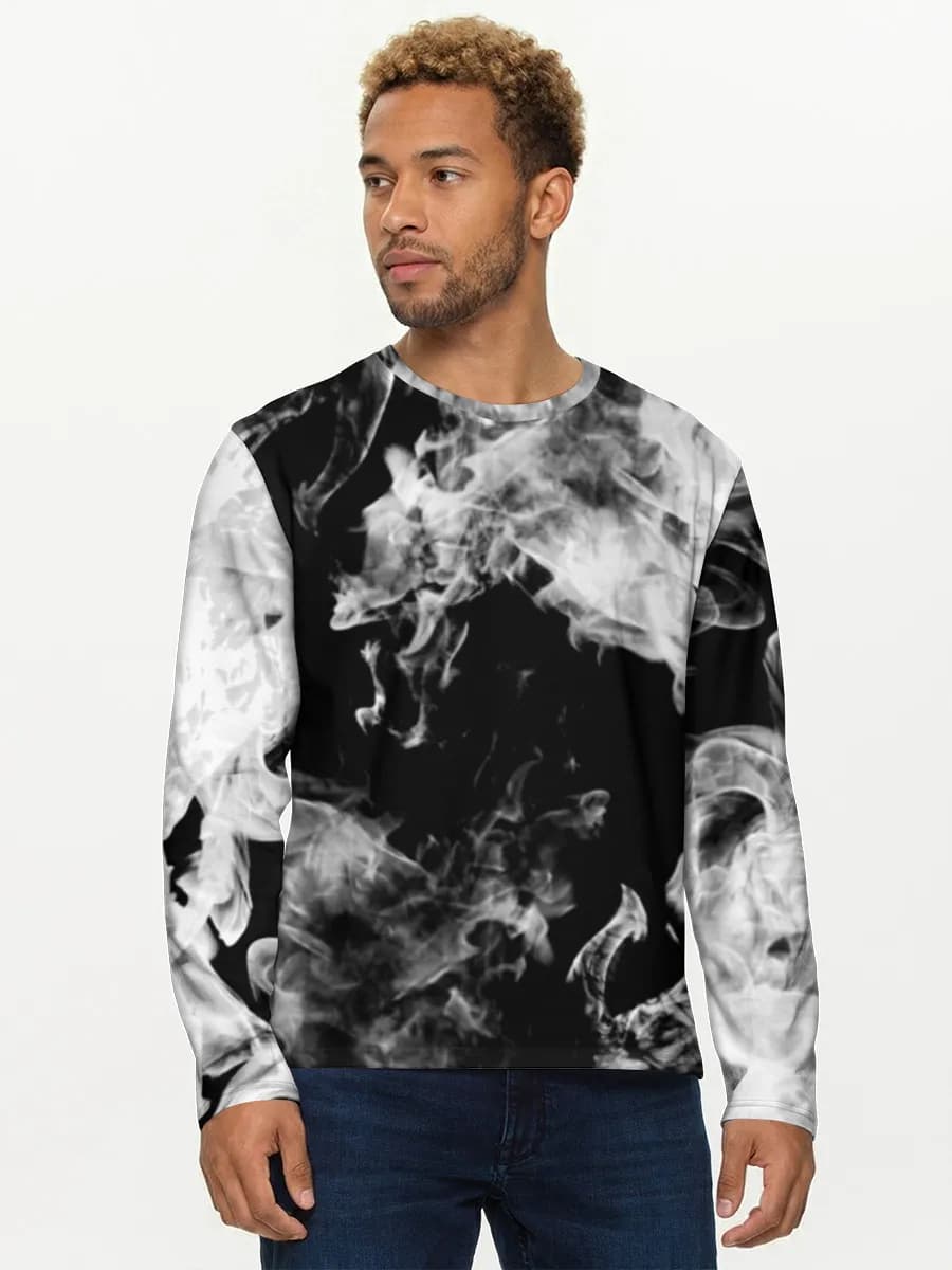 Camisa de manga larga de algodón para hombre