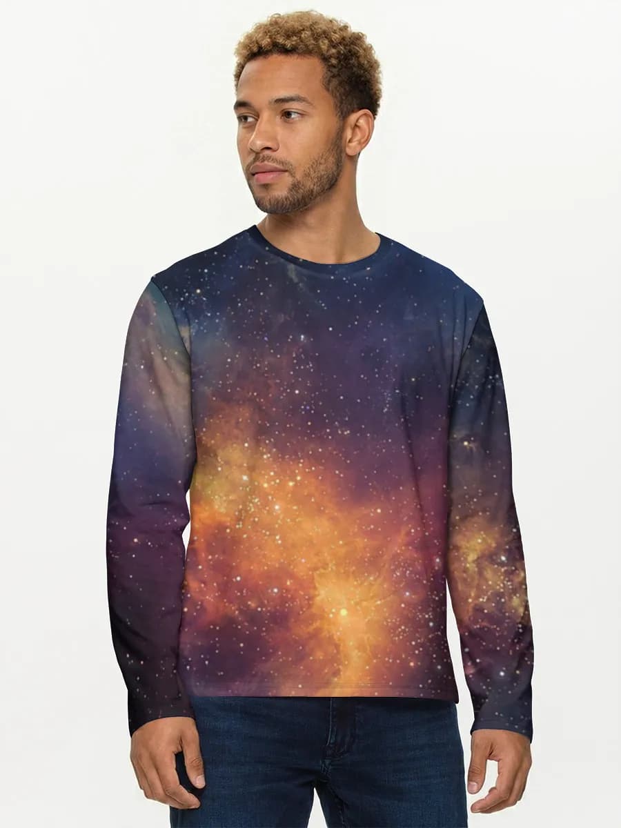 Men's cotton long sleeve shirt