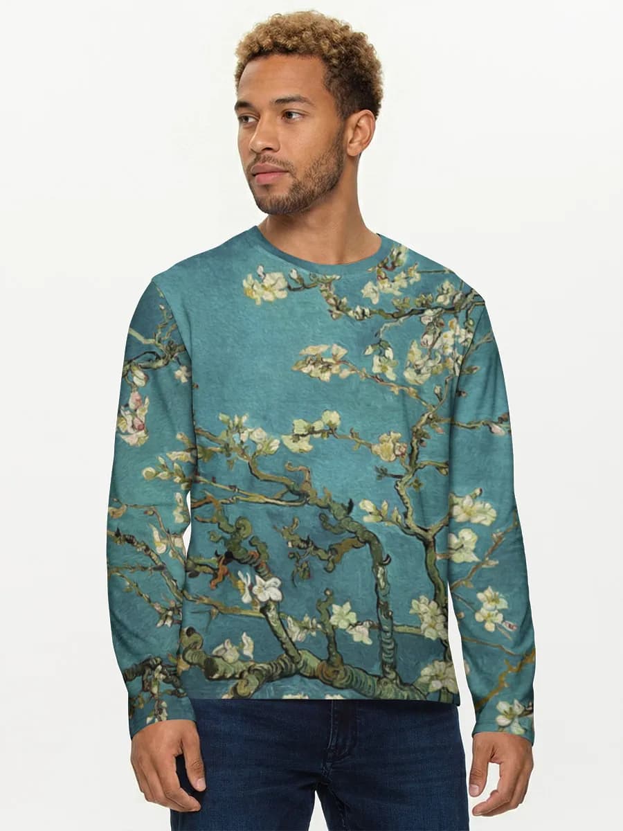Men's cotton long sleeve shirt