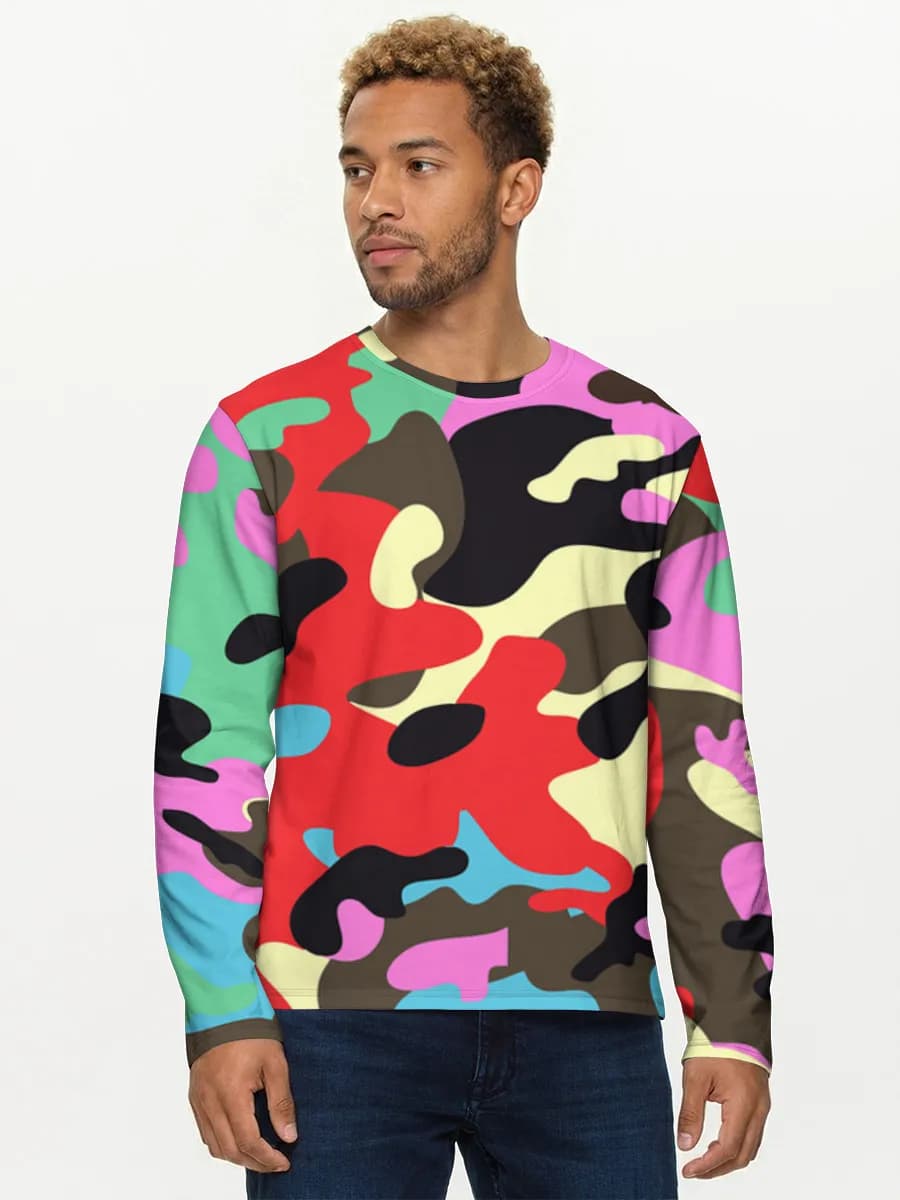 T-shirt Coton Manches Longues Homme
