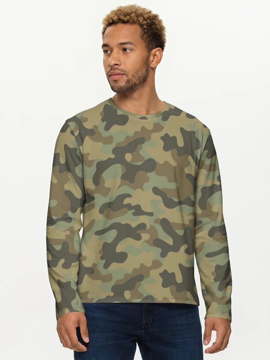 Men's cotton long sleeve shirt