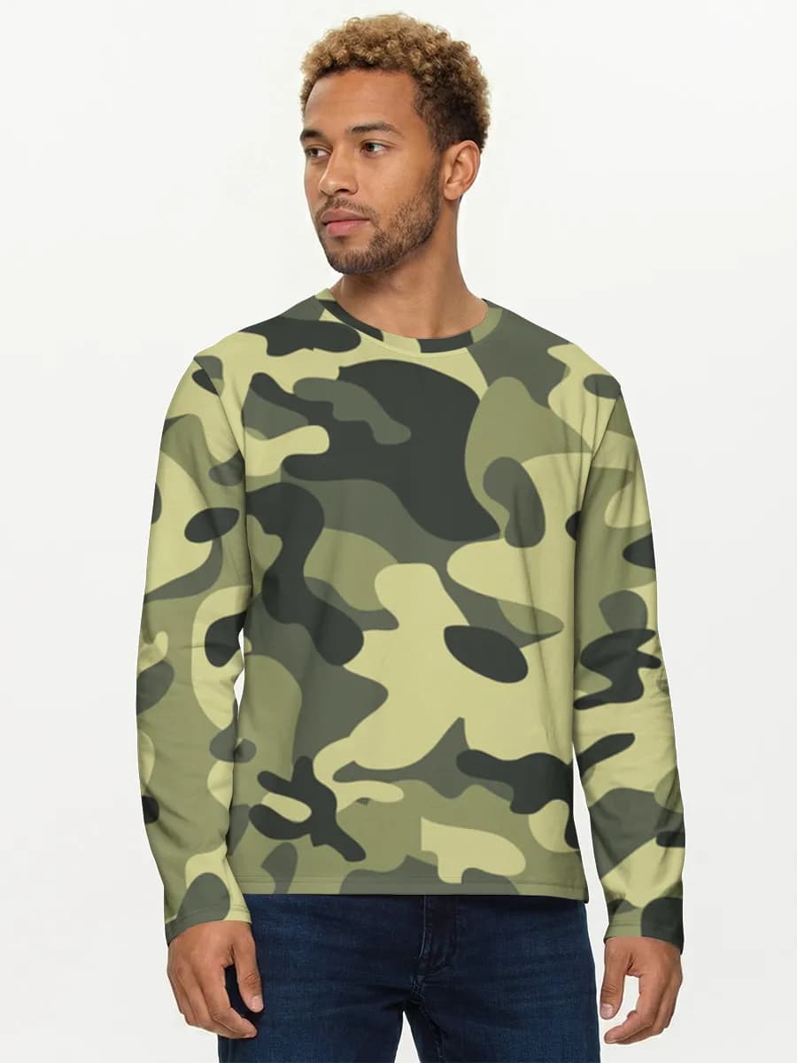 Men's cotton long sleeve shirt