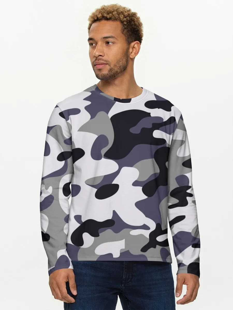 Camisa de manga larga de algodón para hombre