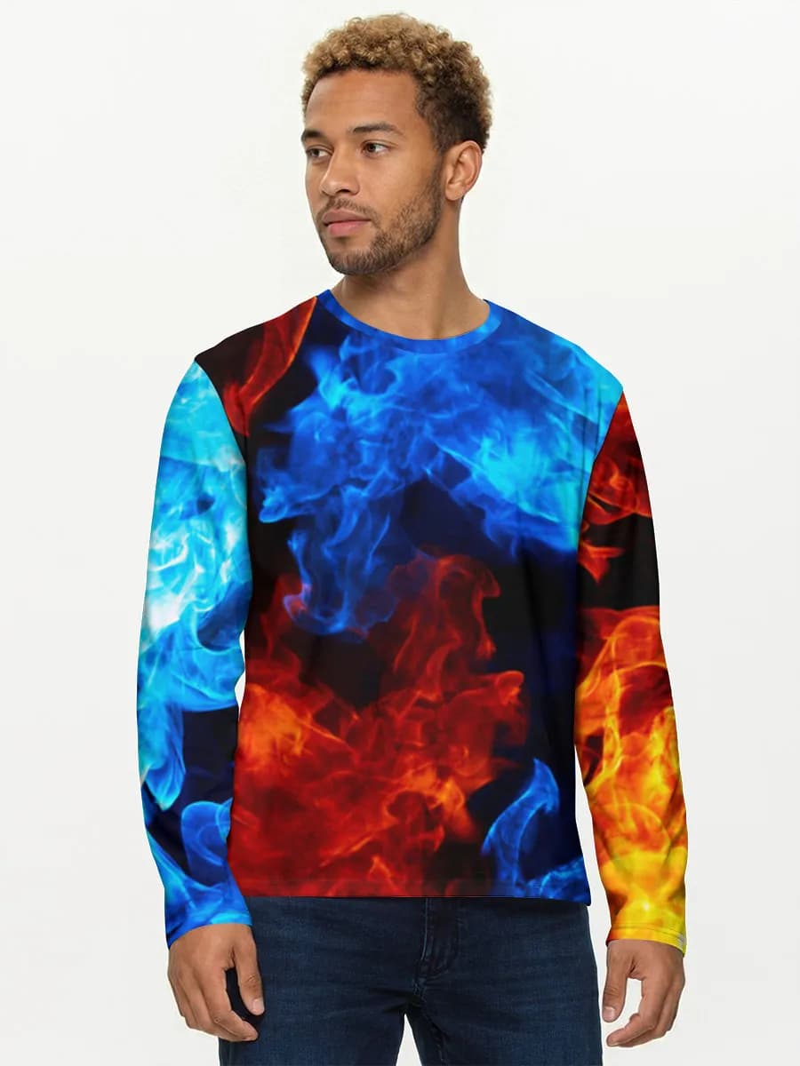 T-shirt Coton Manches Longues Homme