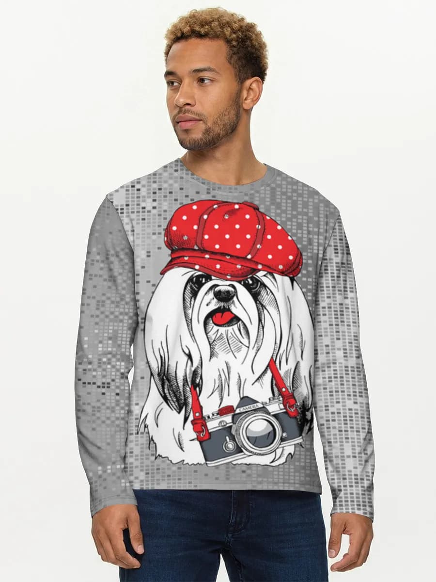 Men's cotton long sleeve shirt