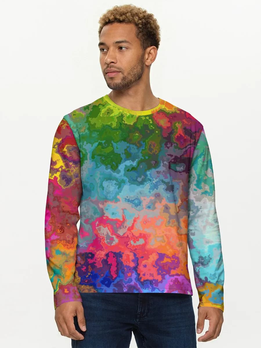Men's cotton long sleeve shirt