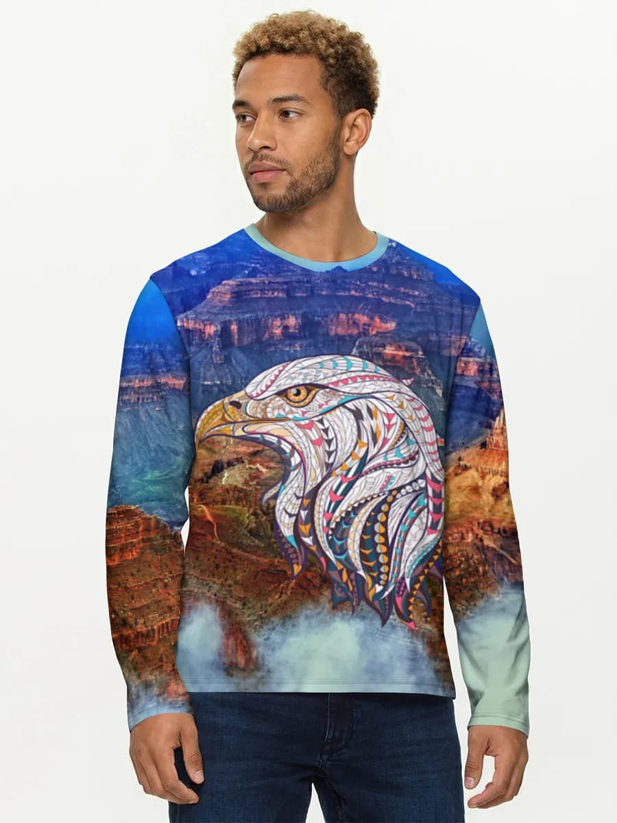 Men's cotton long sleeve shirt