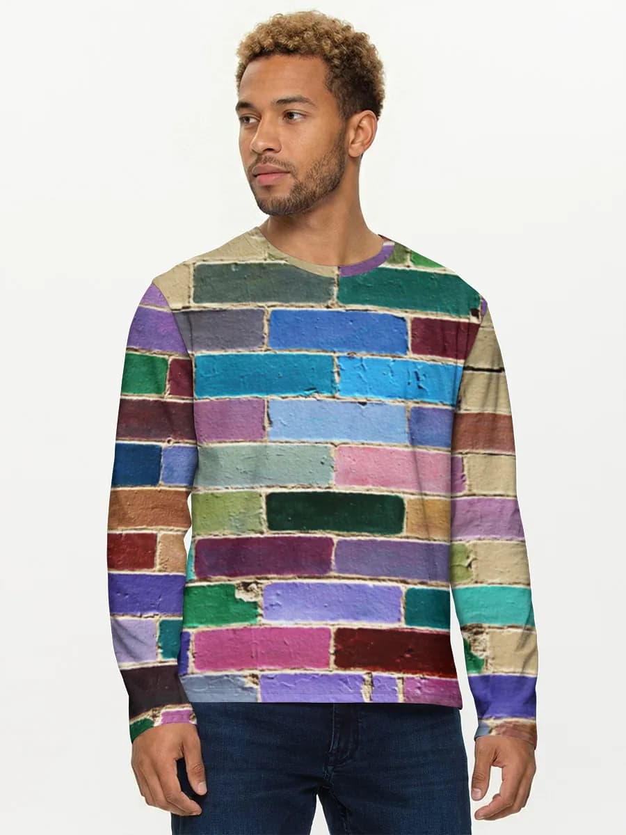 T-shirt Coton Manches Longues Homme