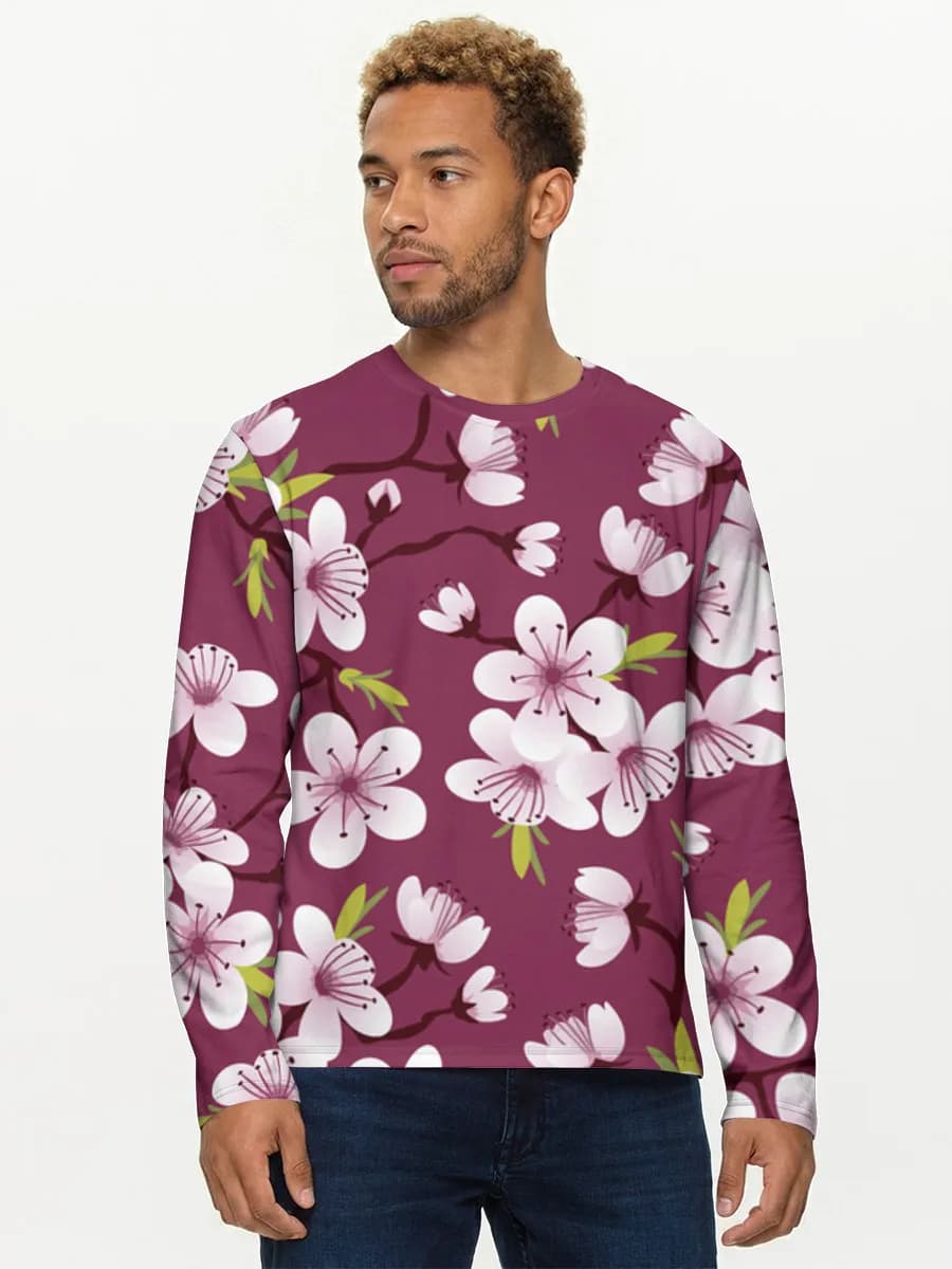 T-shirt Coton Manches Longues Homme