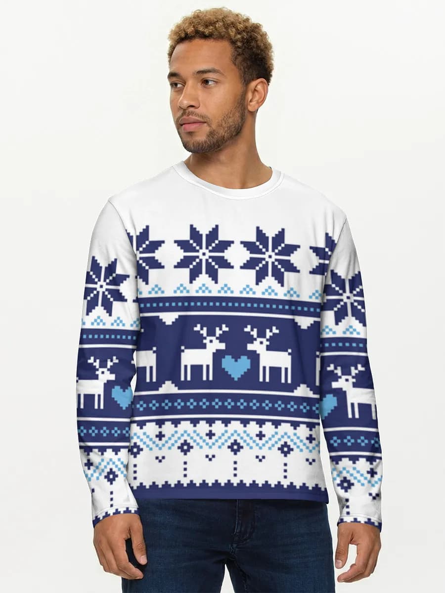 T-shirt Coton Manches Longues Homme