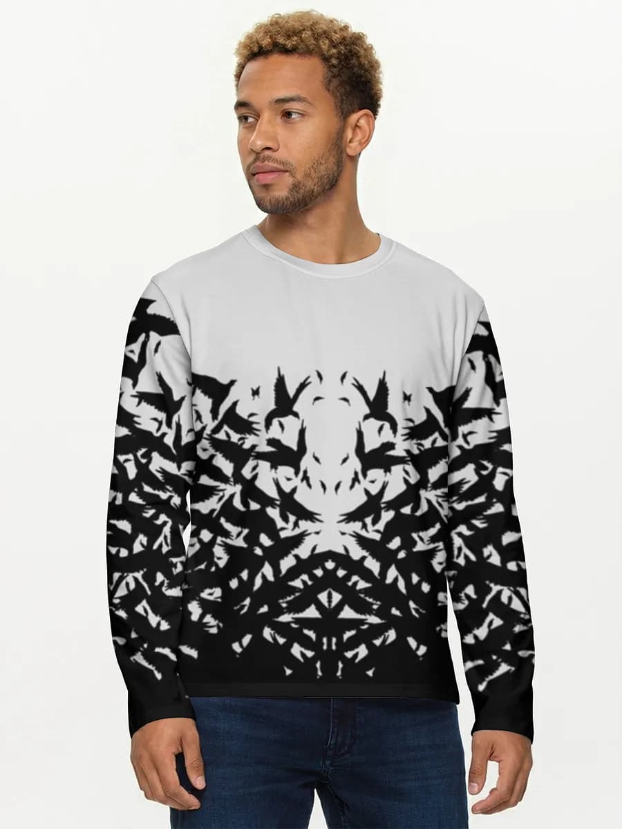 Men's cotton long sleeve shirt