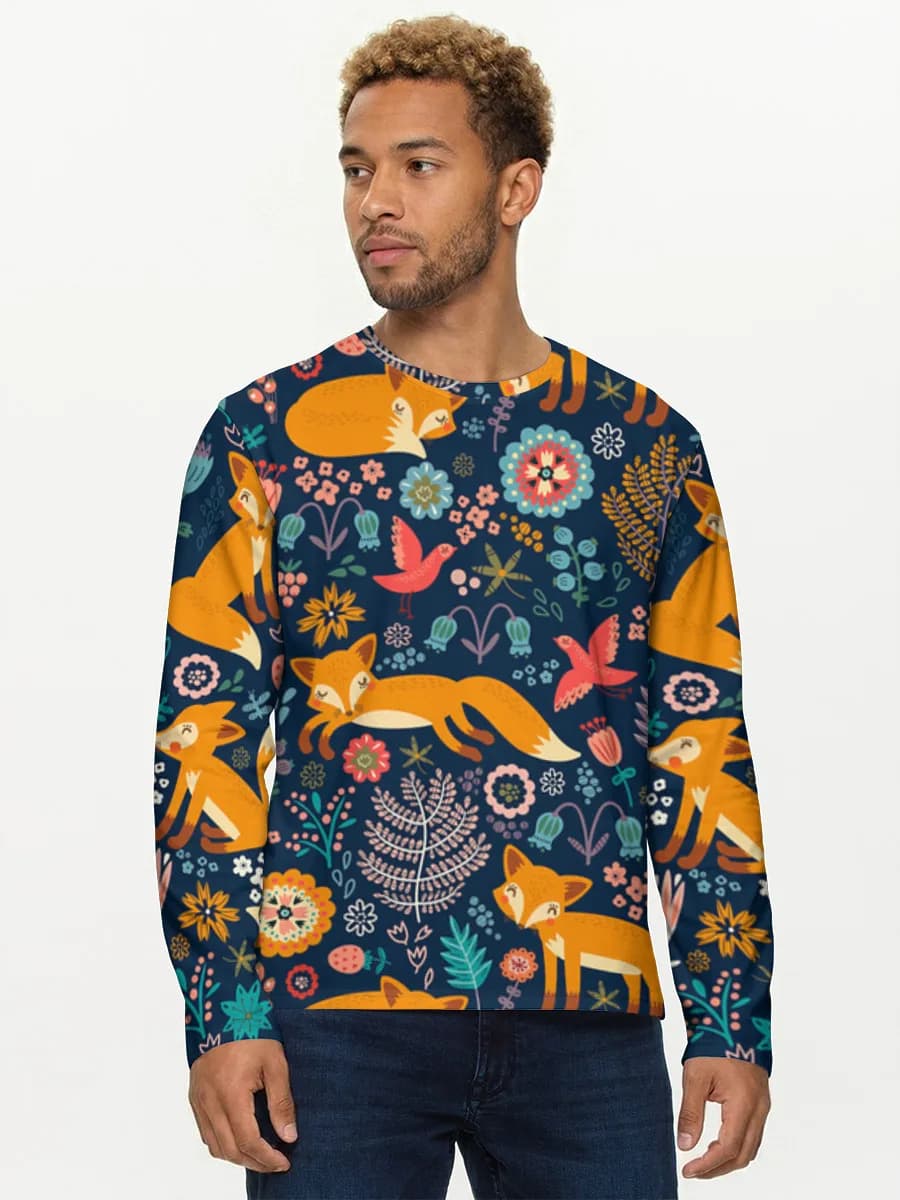 T-shirt Coton Manches Longues Homme