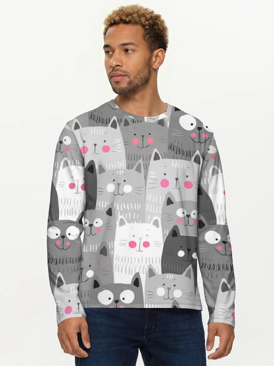 Men's cotton long sleeve shirt