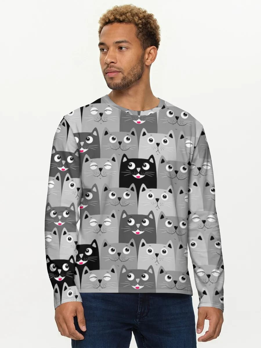 Men's cotton long sleeve shirt