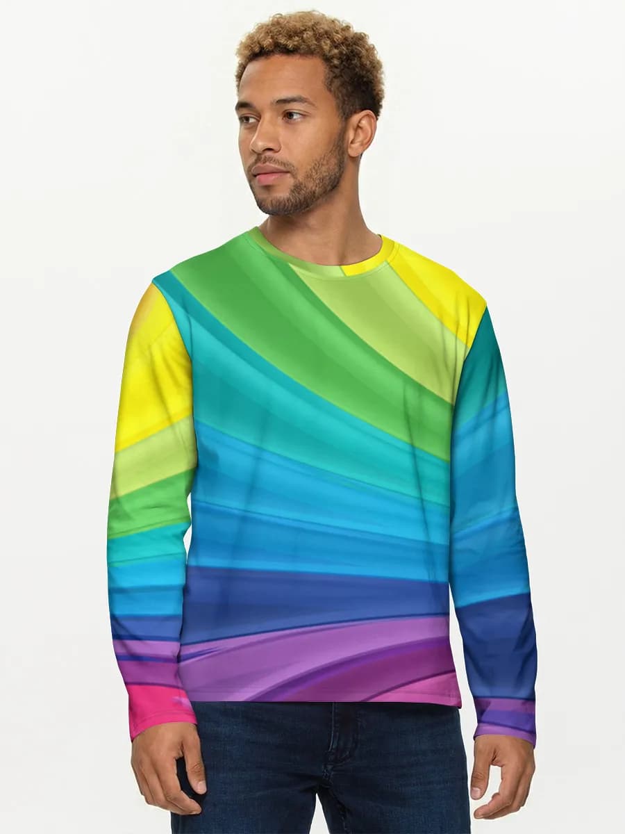 T-shirt Coton Manches Longues Homme