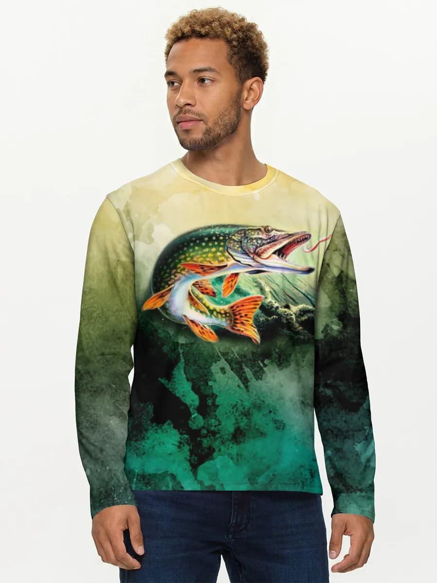 Men's cotton long sleeve shirt