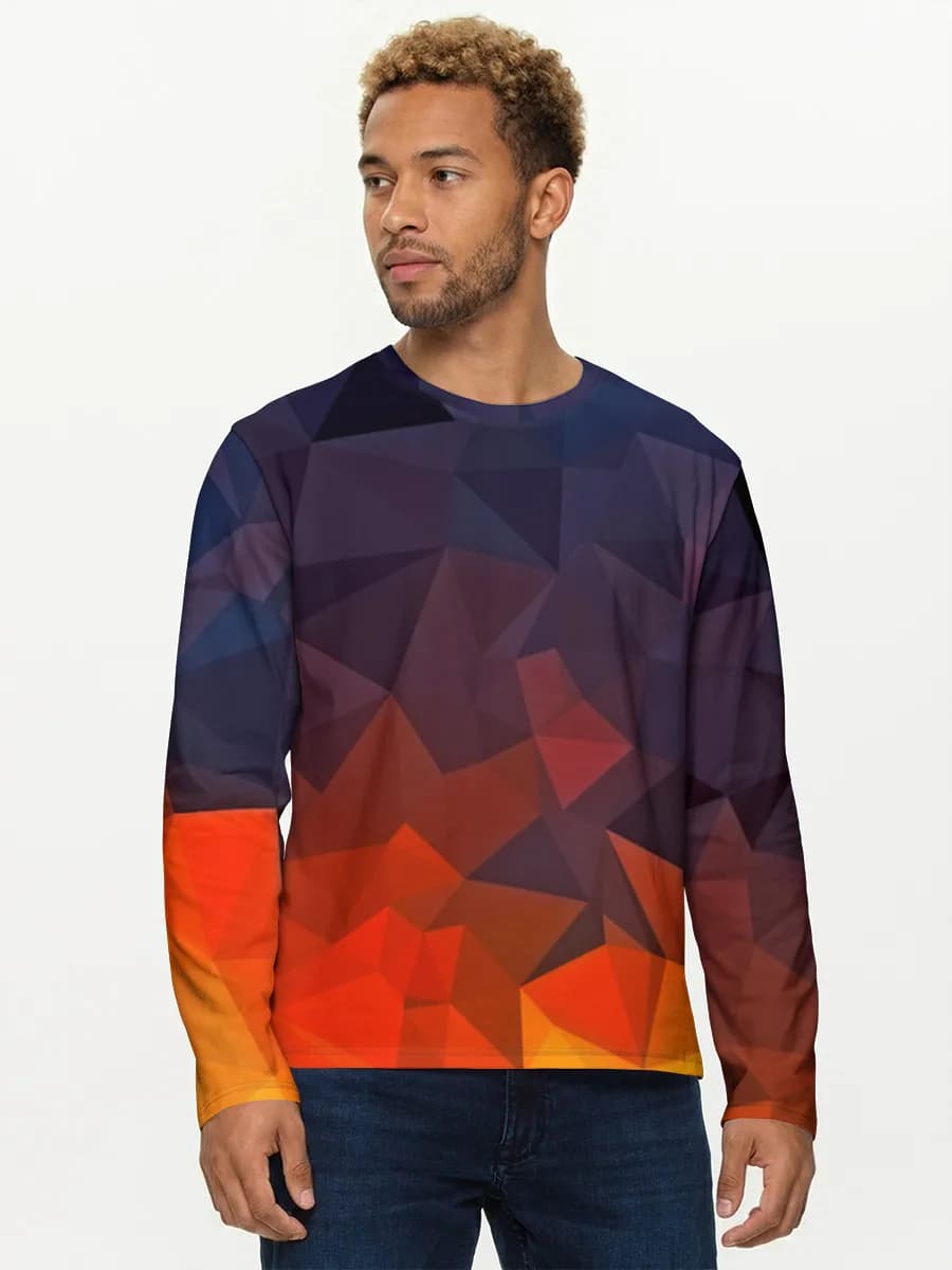 Men's cotton long sleeve shirt