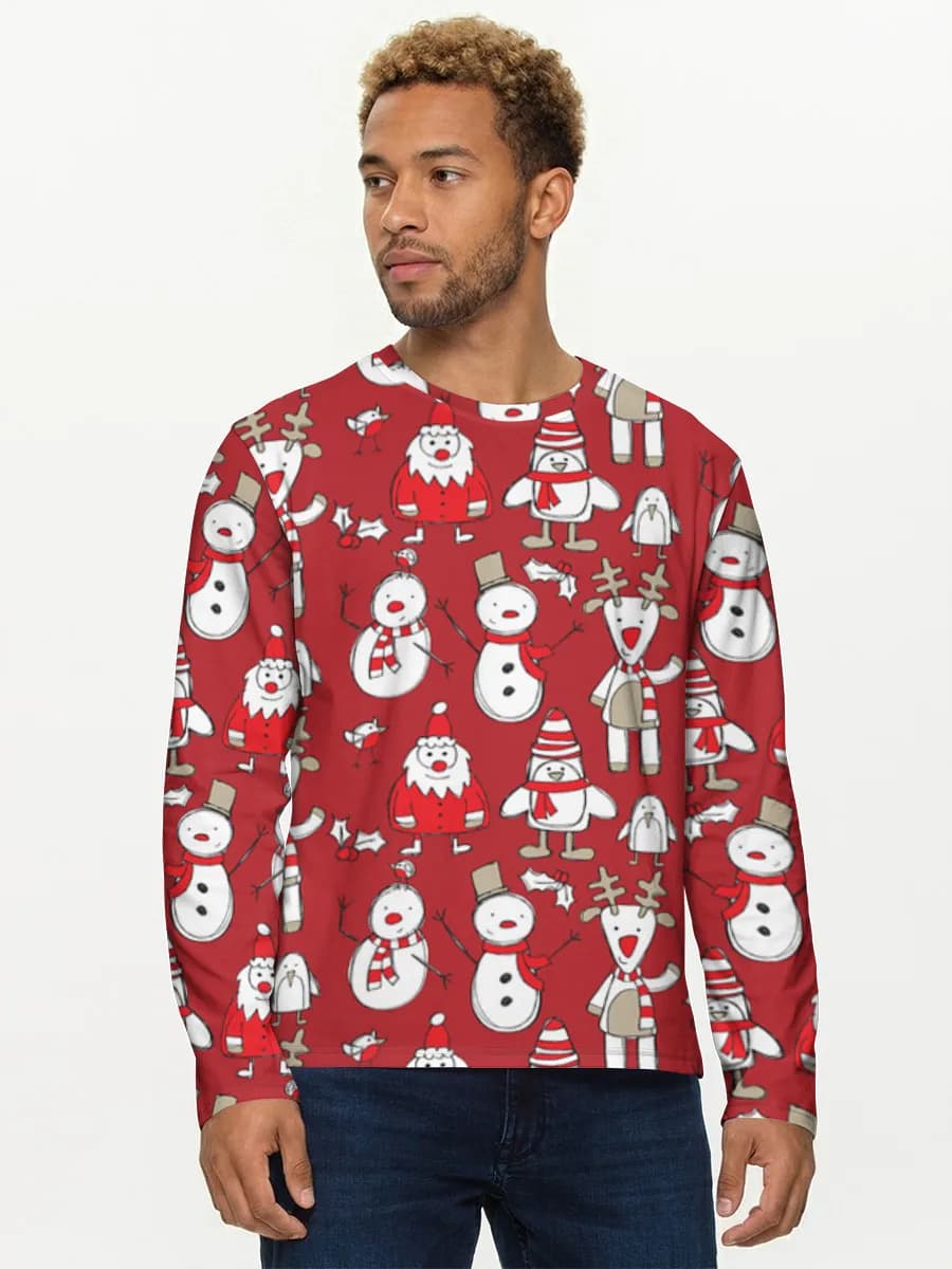 Men's cotton long sleeve shirt