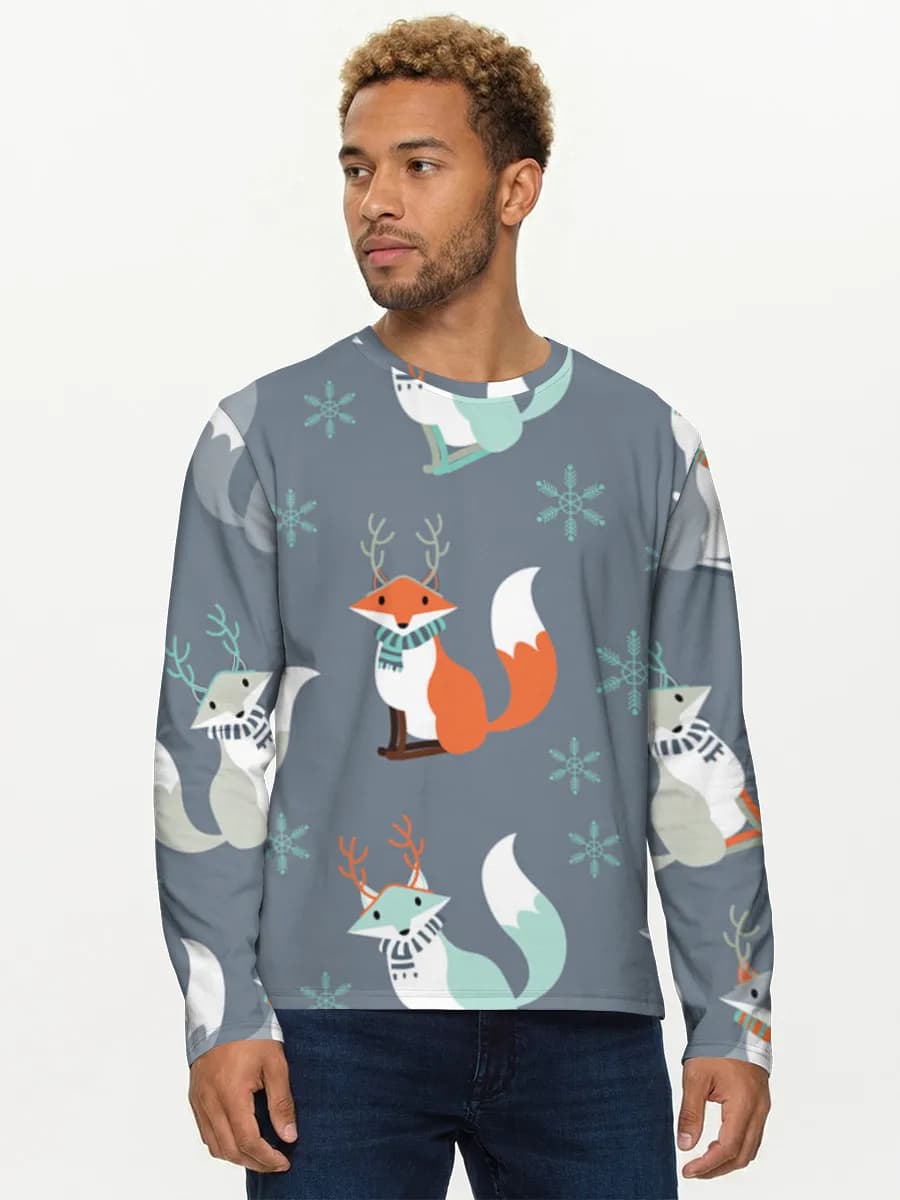 Men's cotton long sleeve shirt
