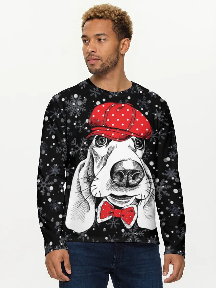 T-shirt Coton Manches Longues Homme