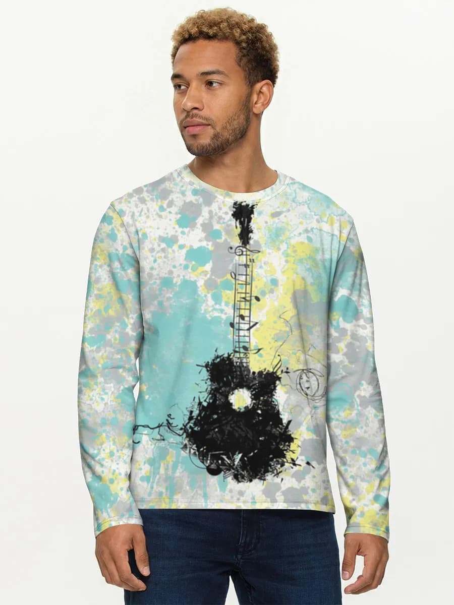 Camisa de manga larga de algodón para hombre