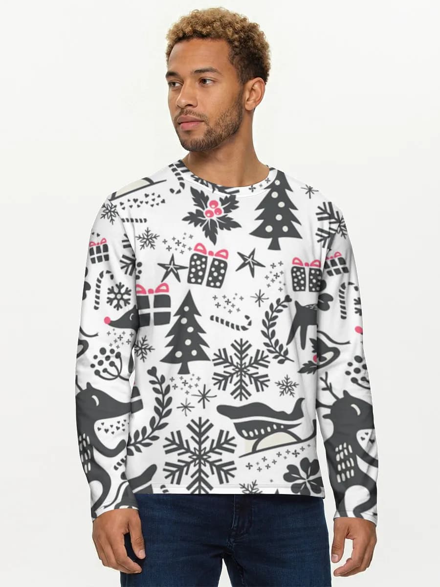 Men's cotton long sleeve shirt