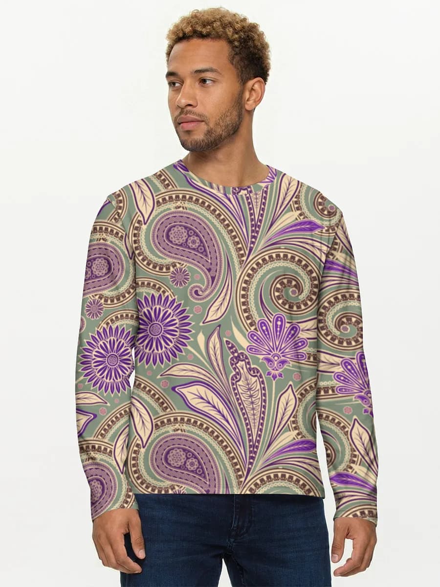 Men's cotton long sleeve shirt