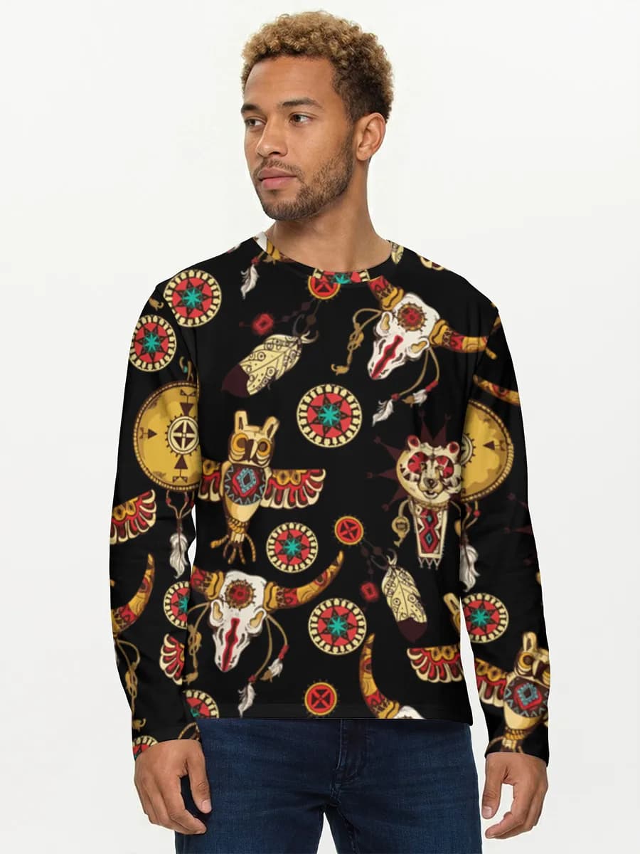 T-shirt Coton Manches Longues Homme