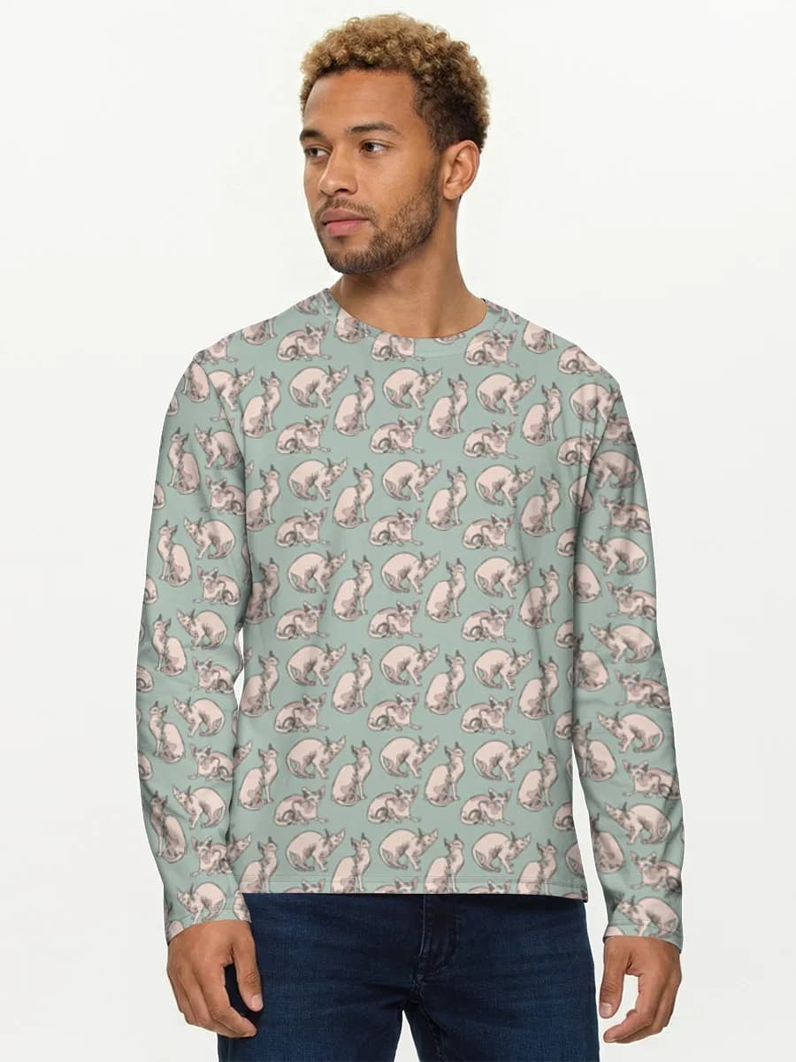 Men's cotton long sleeve shirt
