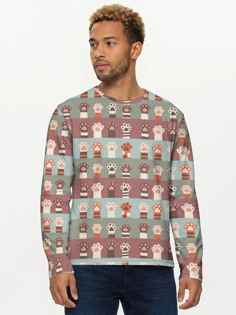 Men's cotton long sleeve shirt