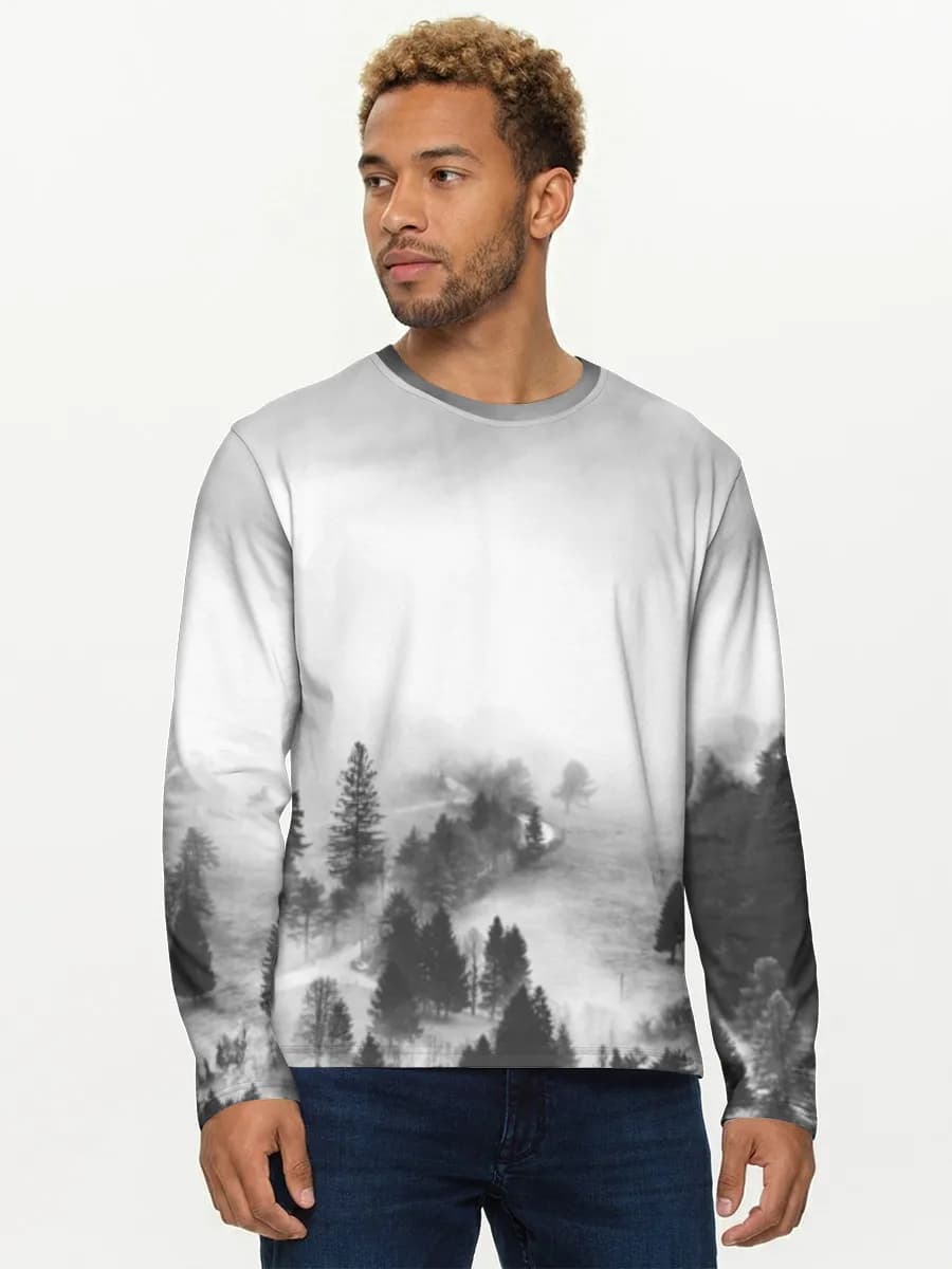 Men's cotton long sleeve shirt