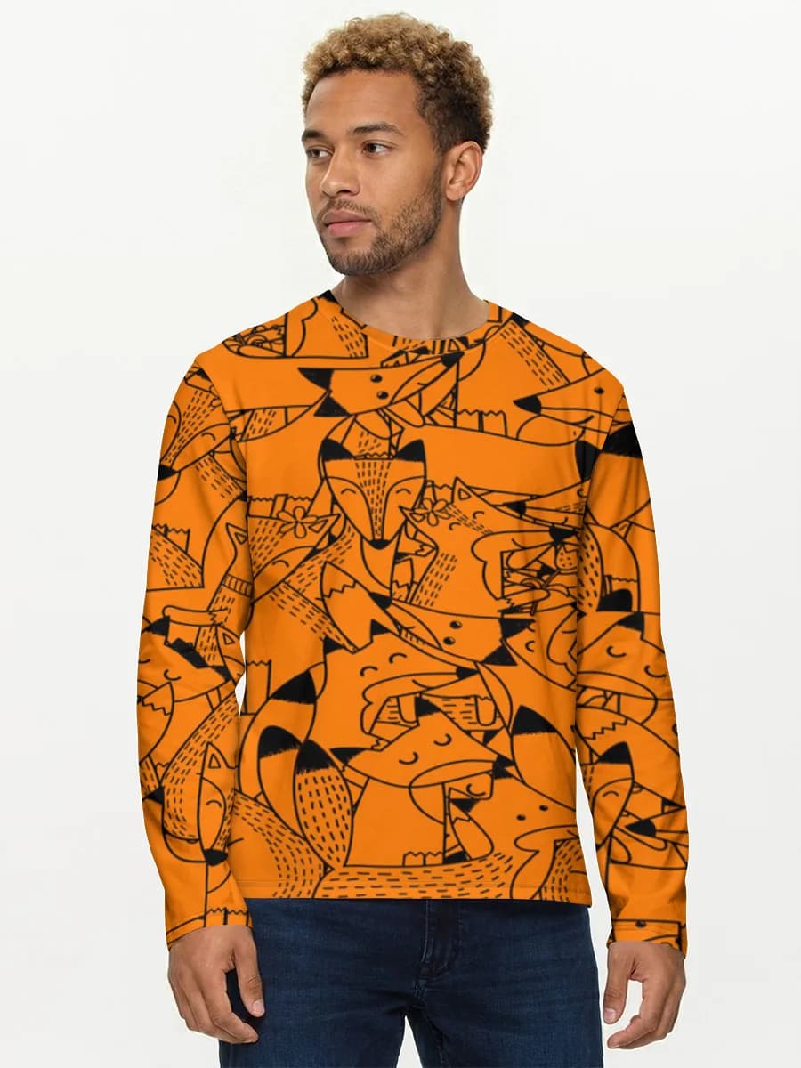 Men's cotton long sleeve shirt