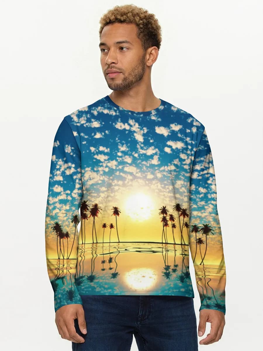 Men's cotton long sleeve shirt