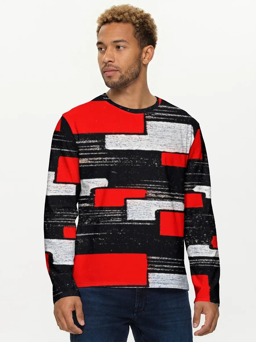 Men's cotton long sleeve shirt