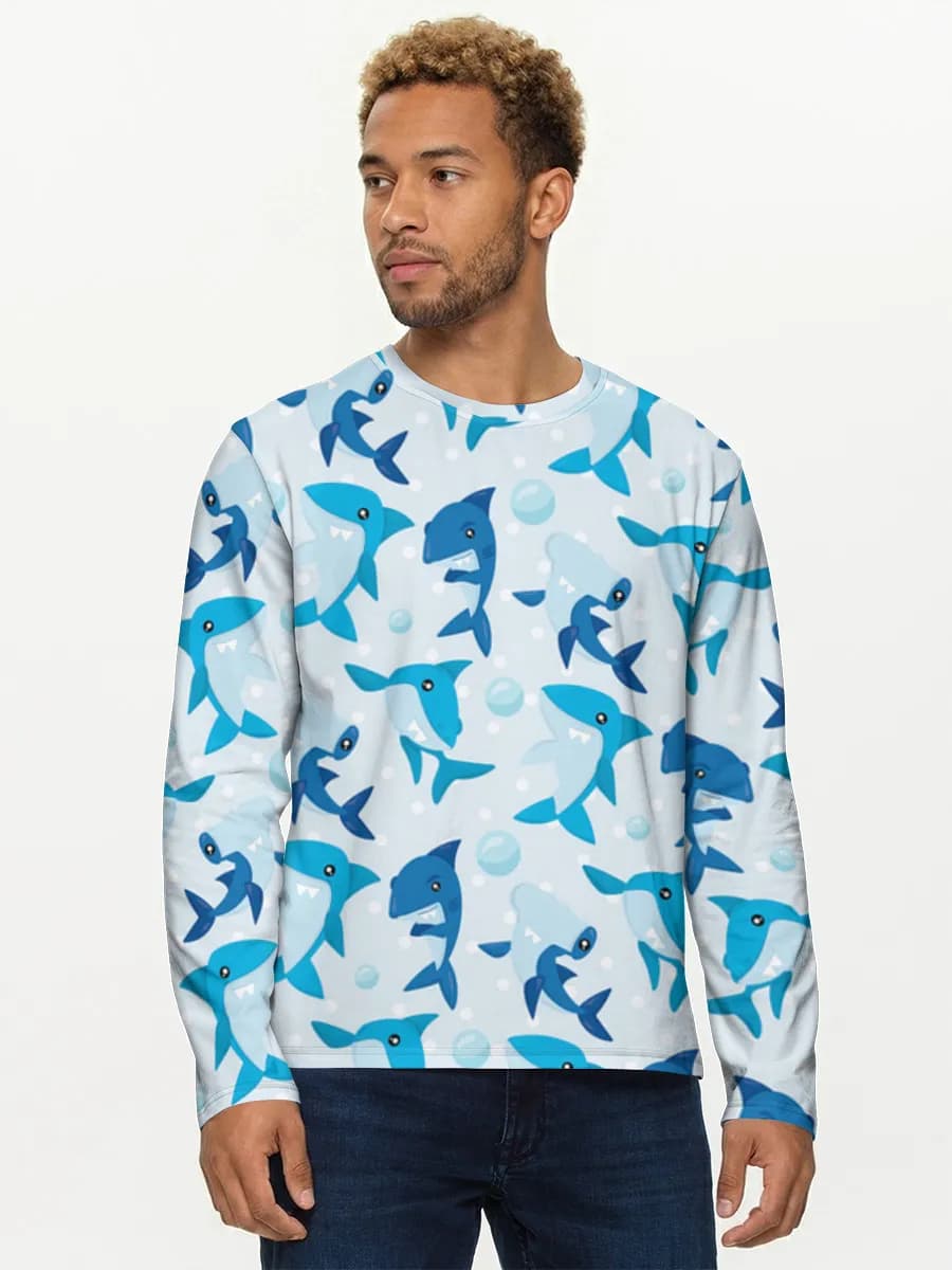 T-shirt Coton Manches Longues Homme