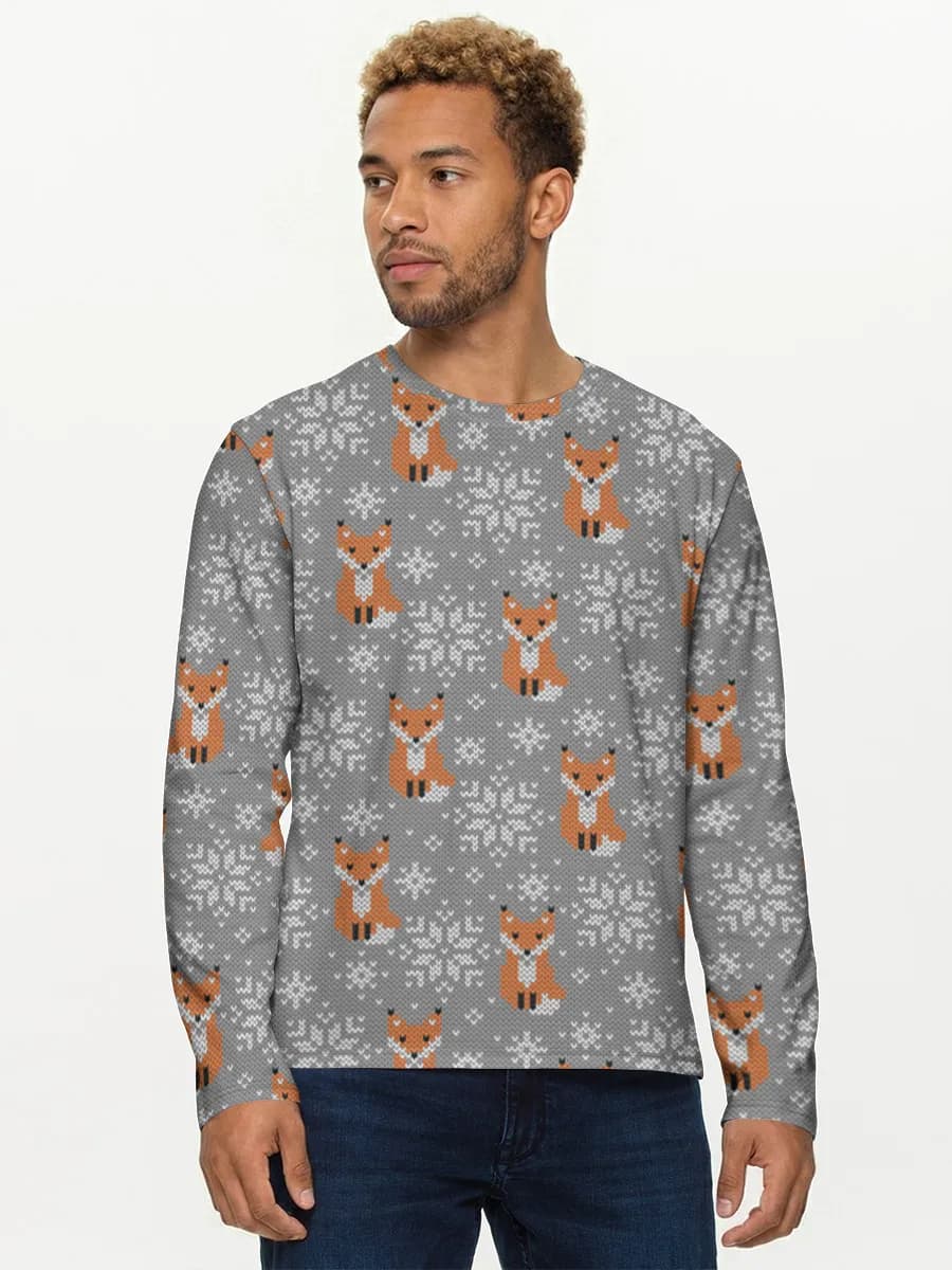 Men's cotton long sleeve shirt