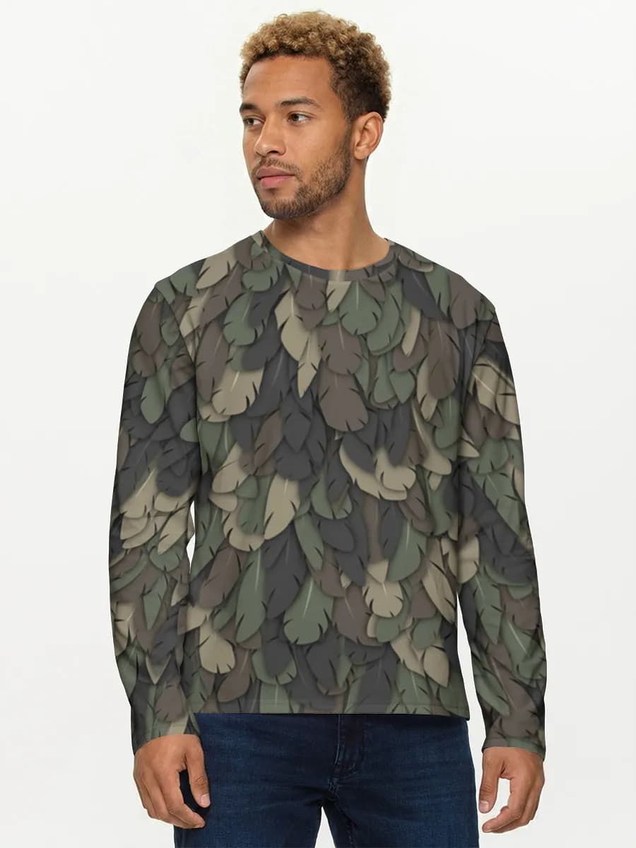 Camisa de manga larga de algodón para hombre
