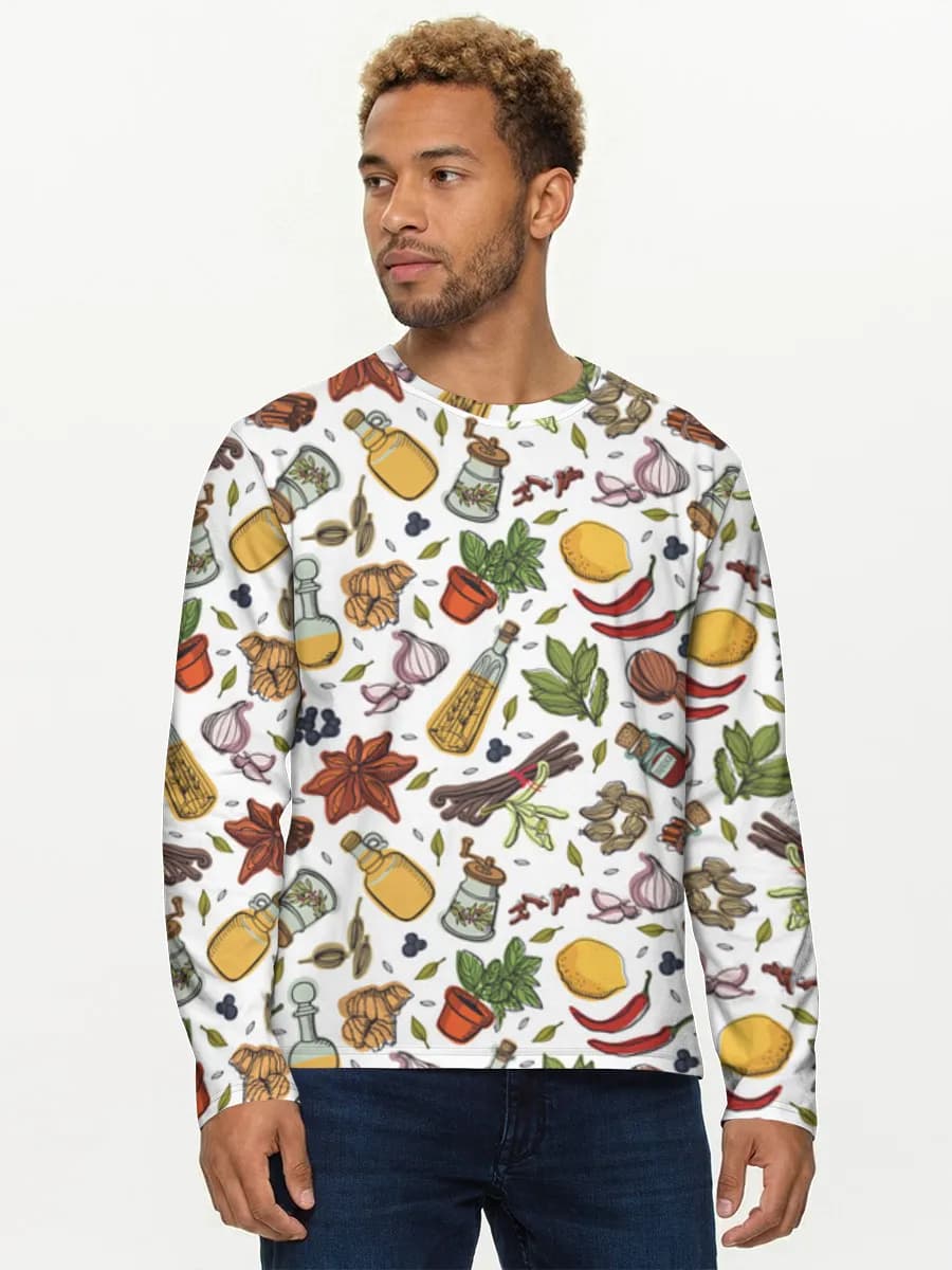 Men's cotton long sleeve shirt